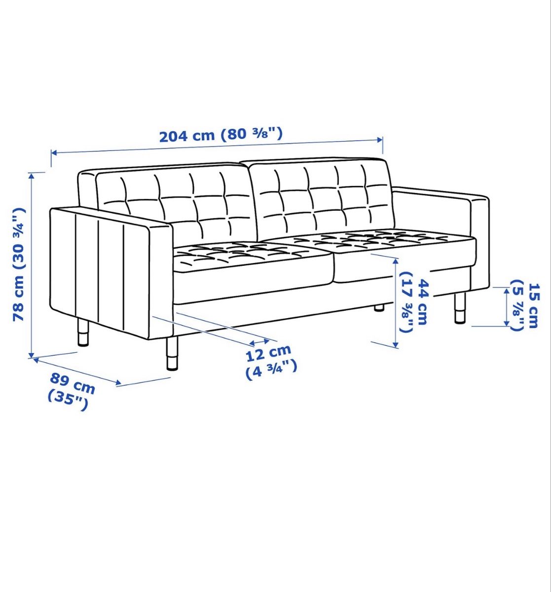 Ikea Sofas: Sofa Landskrona 3-Sitzer – Gebraucht aus Zürich von Bettina032 2