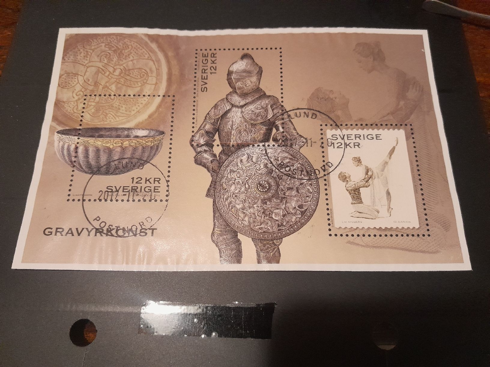 Tutti i francobolli: Rare Carte Postale Gravyrkonst Suède 2017, Collection – Usato da Marly venduto da globetrotter1723