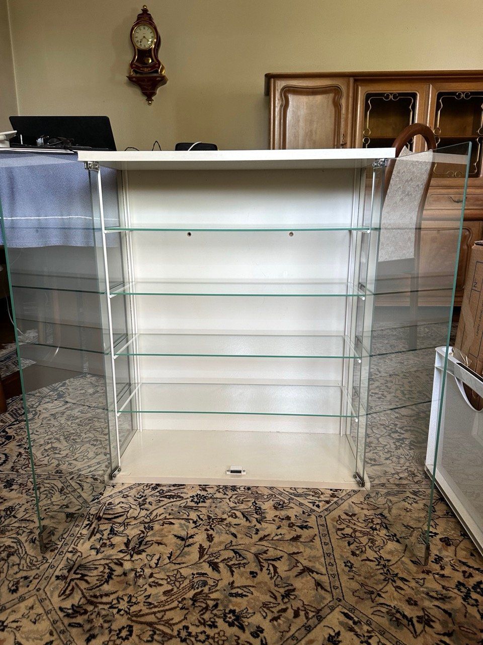 Vetrine: Schlichte Glasvitrine / Sammlervitrine in Weiss – Usato da Ins venduto da ab_80 2