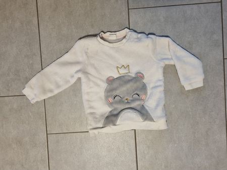Flauschiger Mädchen Pullover 80
