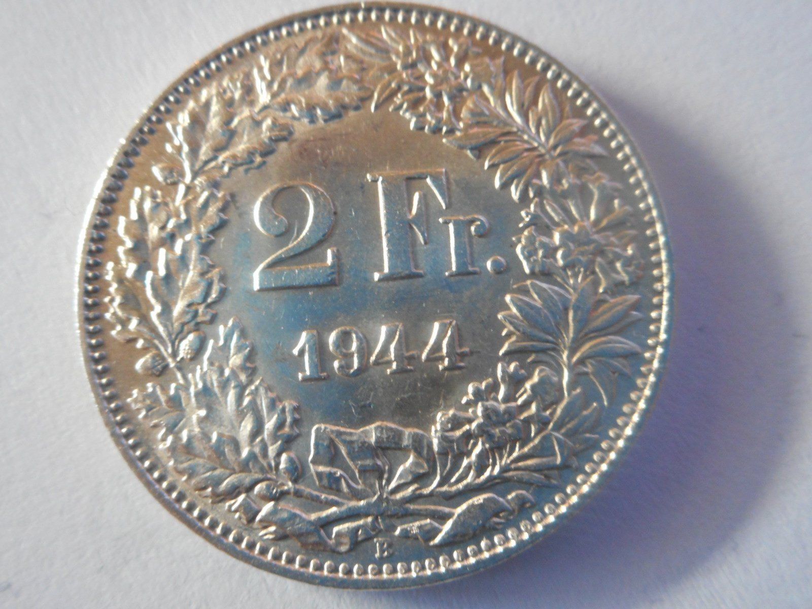 Alle Münzen: 2 Fr. 1944 silber unz/stgl – Neu (gemäss Beschreibung) aus Kriegstetten von pizlad2010