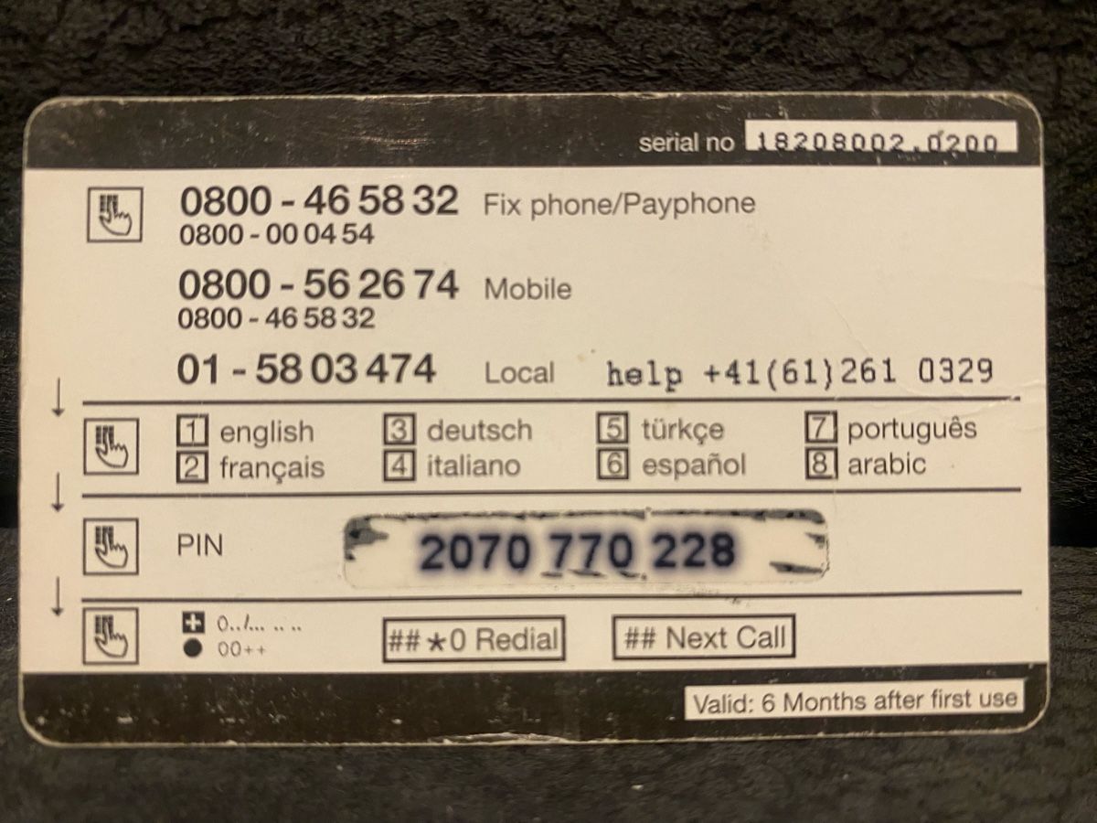 Telefon- & Taxkarten: Carte – Defekt aus Lausanne von babacard10 1