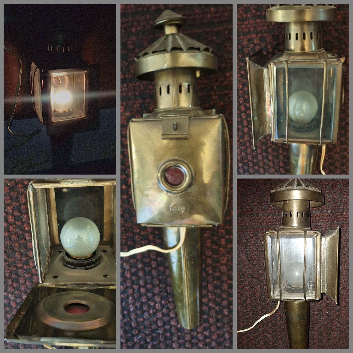 Lampade: Antike Messing-Kutschen-Lampe, elektrifiziert – Usato da Emmenbrücke venduto da abu_9mj8