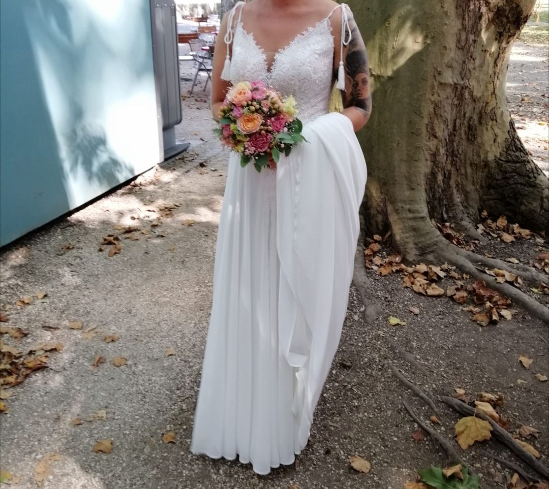 Vestiti: Traumhaftes Brautkleid Spitze Boho ca. Gr. 36/38 – Usato da Worben venduto da rog_z89z 5