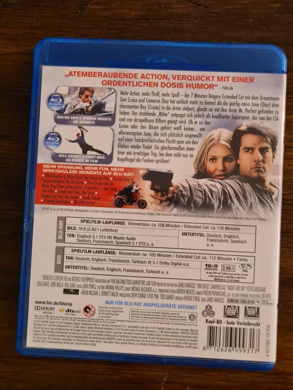 Tutti i DVDs: Knight And Day Extended Version – Nuovo (secondo la descrizione) da Oberkirch LU venduto da ThE_CoLLecTor666 1