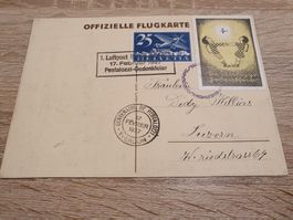 Brugg - Yverdon Offizielle Flugkarte