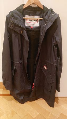 Hunter Original Cotton Blend Rain Coat, size S, Navy