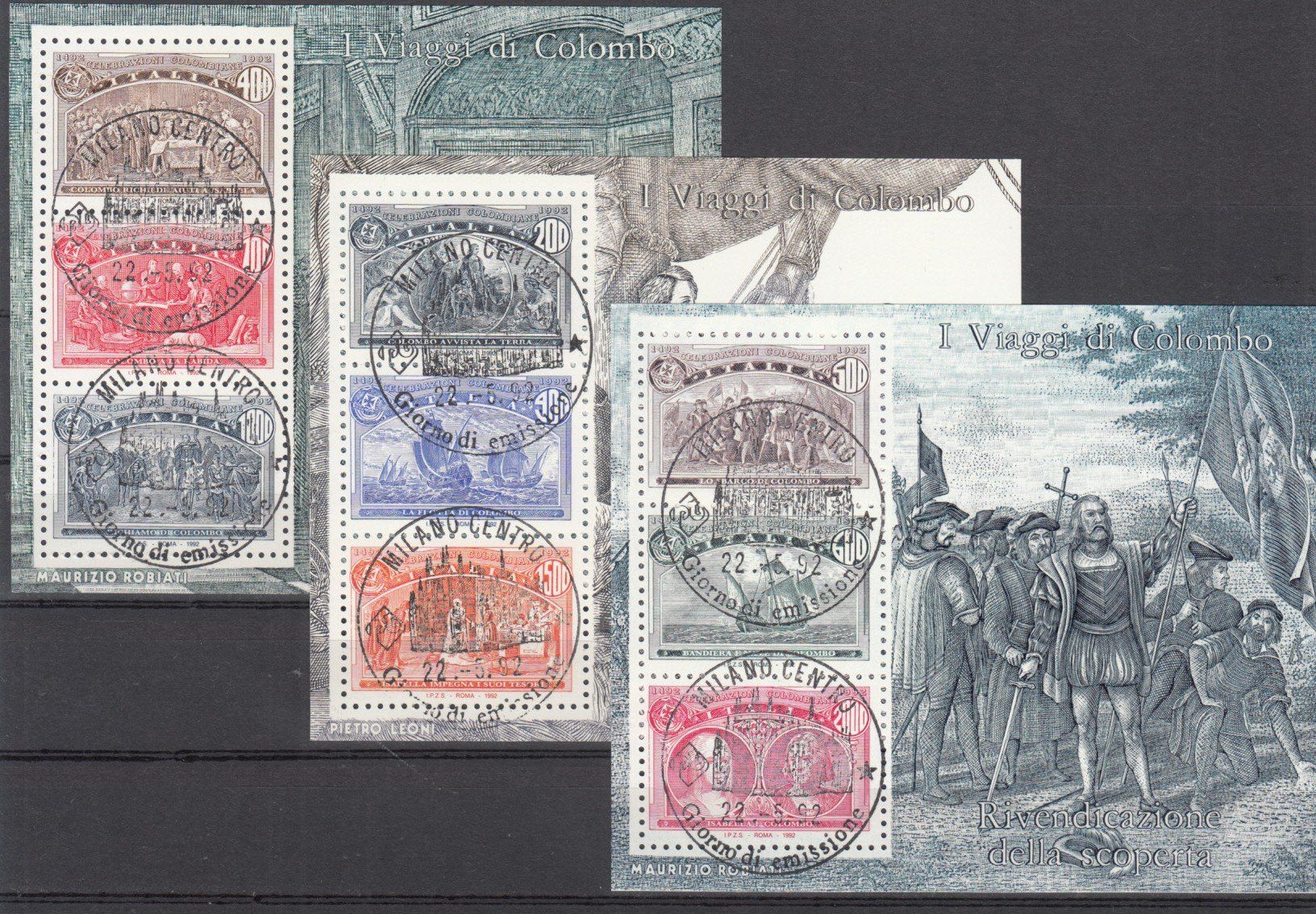 Tous les timbres: Italien 1992 mit ET – D'occasion à Bürglen TG par StampGraf 2