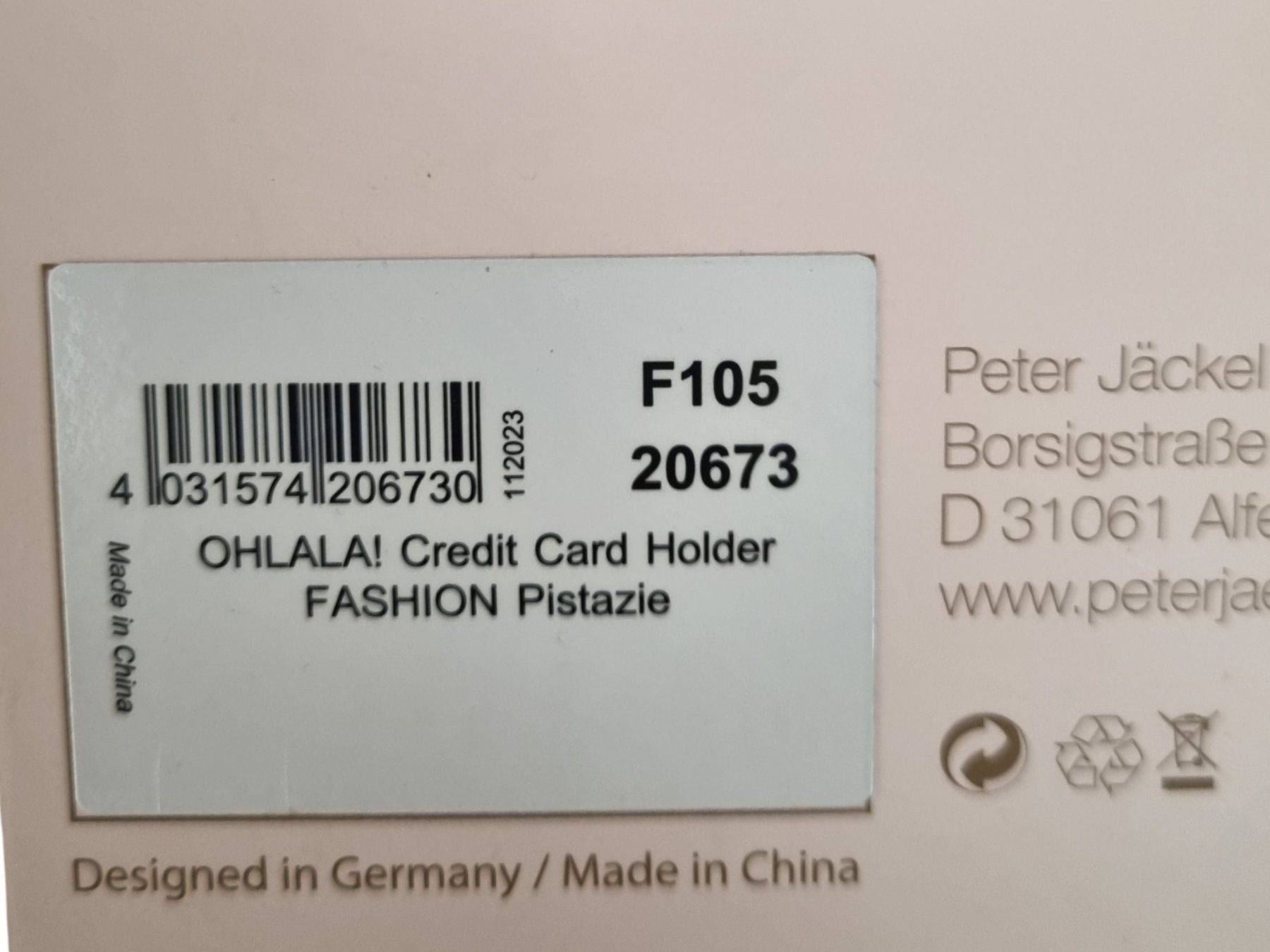 Portemonnaie: OHLALA Credit Card Holder/Grün Farbe – Neu (gemäss Beschreibung) aus Wangen b. Olten von Restwert_Wangen 3