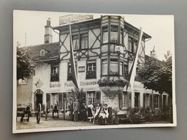 Echt Photo Karte Gasthof Pension Schwanen Touristen Hof 1930