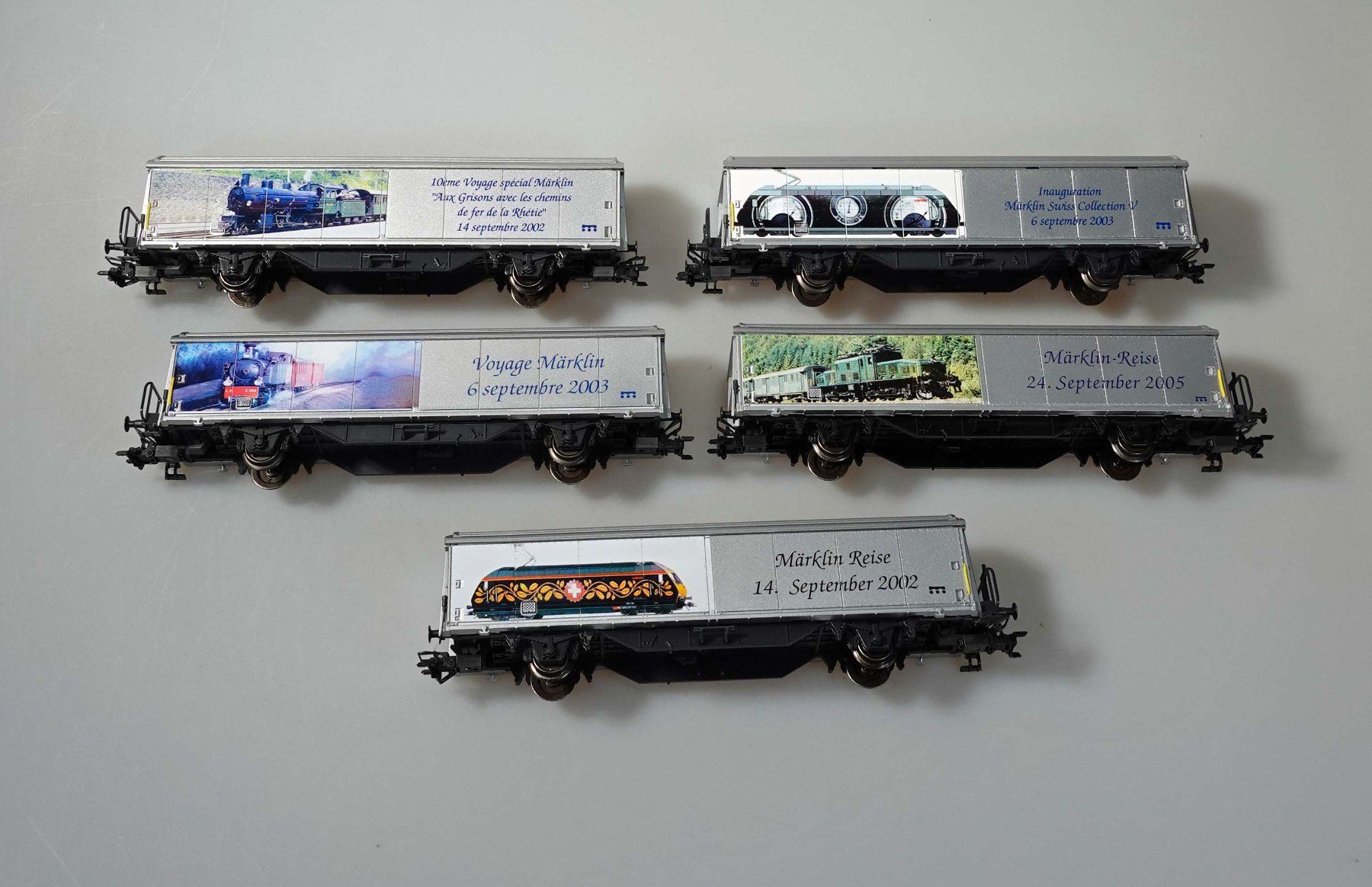 Märklin Modellini di ferrovie: Märklin H0 12 Containerwagen – Usato da Niederglatt ZH venduto da bego8172 6