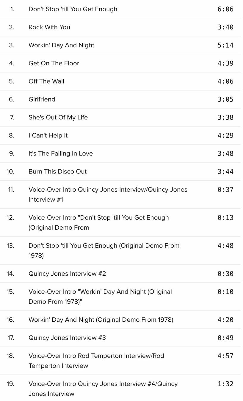 CD: Michael Jackson - Off the Wall (Special Edition) – Usato da Brunnen venduto da Barfly5 2