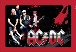Blechschild-AC/DC - ROT