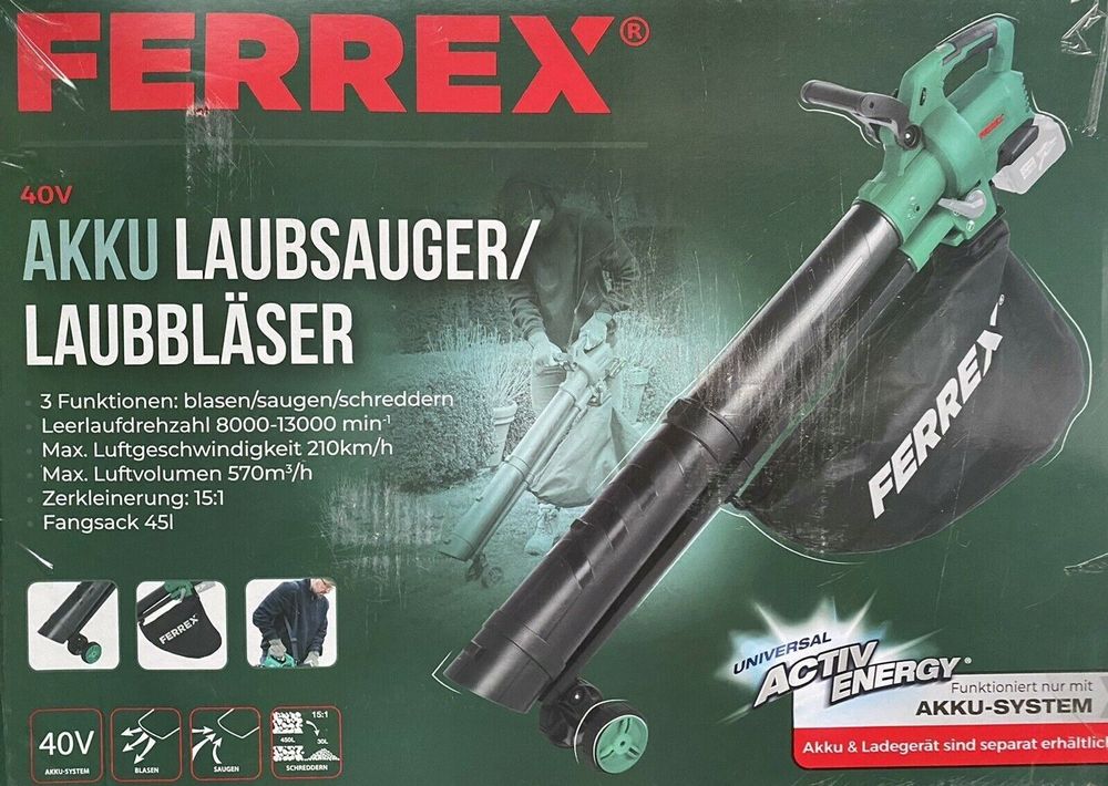 FERREX Akku Laubsauger 45 L Kaufen auf Ricardo