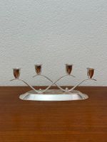 Schöner 4er Kerzenständer versilbert vintage Kerzenhalter