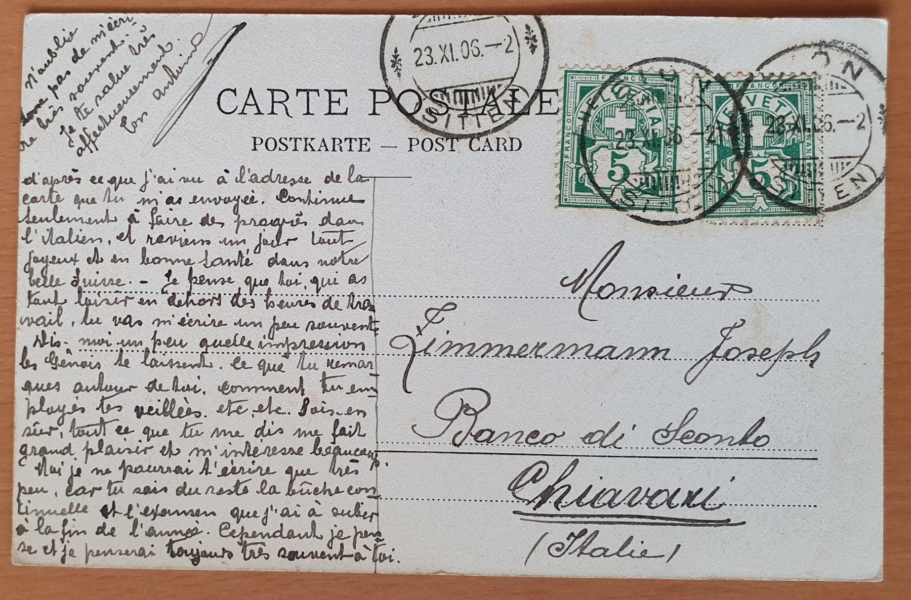 Cartoline postali: En Valais, L'ermite de Longeborgne 1906 – Usato da Kreuzlingen venduto da Rschweiz1 1