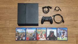 PS4 Playstation 4 Konsole 500GB 5 Spiele  Far Cry + Zubehöre