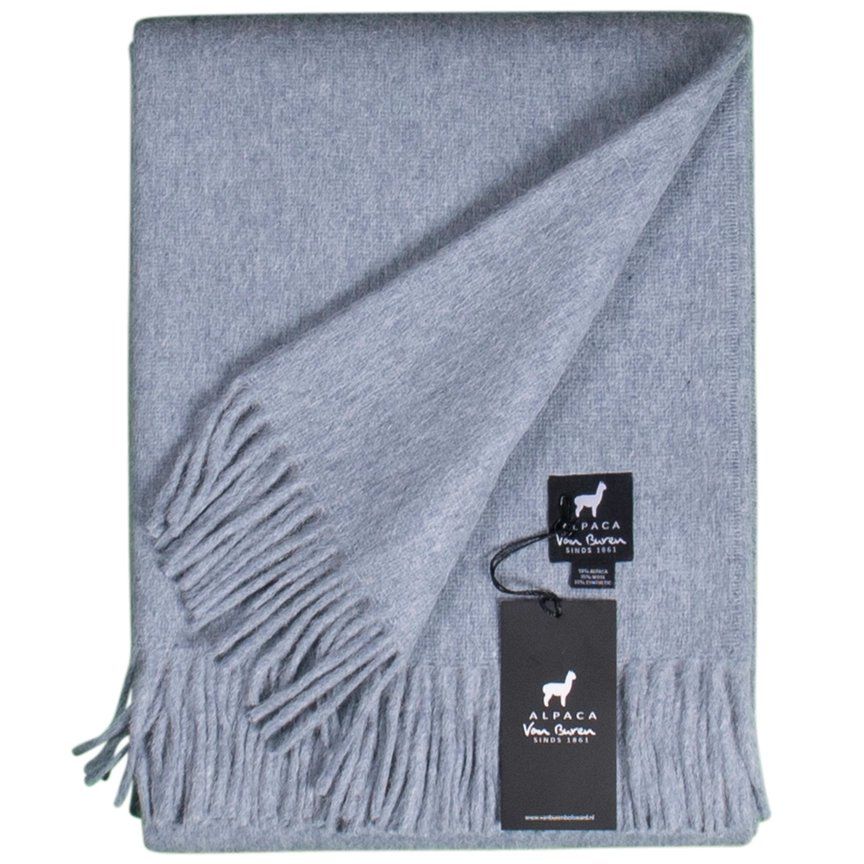 Coperte: Alpaka-Wollplaid, Hellblau – Nuovo e nell'imballaggio originale da Stadel venduto da Engelstaub