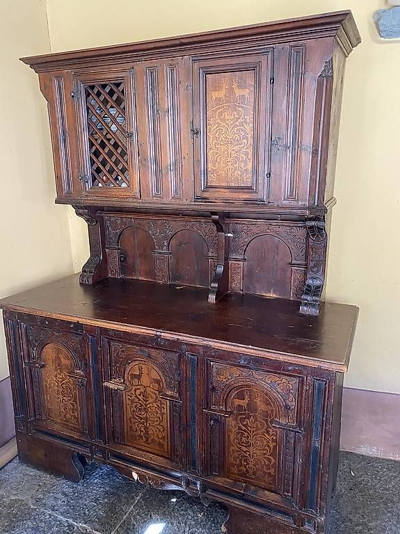 Büffets: Antique Engadiner Holz Buffet / Schrank – Gebraucht aus Campascio von Ji_2qrh
