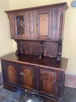 Antique Engadiner Holz Buffet / Schrank