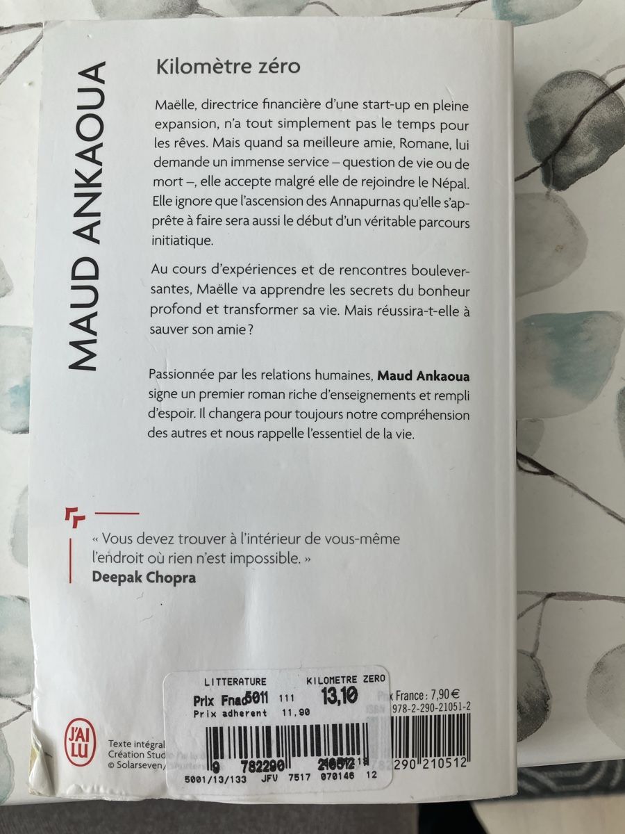 Libri: Kilomètre Zéro - Maud Ankaoua – Usato da Monthey venduto da bea_5q6m 1