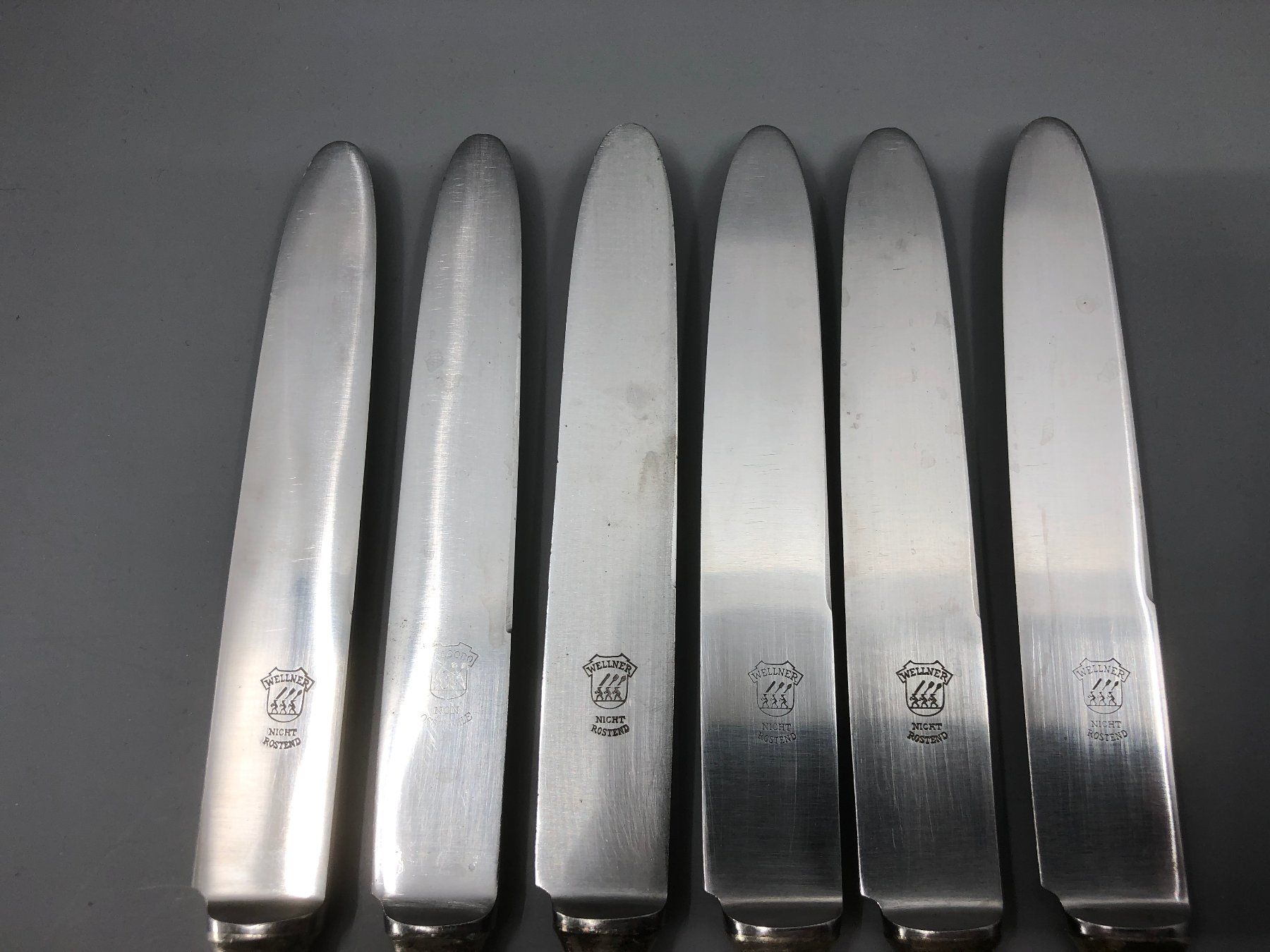 Posate: 6 Tafelmesser versilbert Wellner Jugendstil Modell 520 – Usato da Basel venduto da Tiabeanie 4