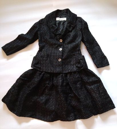 Vintage Dior: Schwarzes Ensemble, evtl für Sammlerin