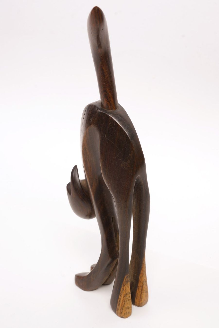 Statuette: Katzenfigur aus edlem Holz – Usato da Buochs venduto da chicco64 2