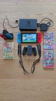Nintendo Switch Konsole mit Zubehör und 3 Spielen