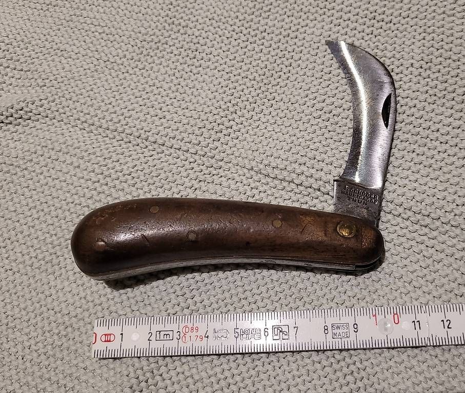 Coltelli tascabile: Hakenmesser, Gärtnermesser von Schoder – Usato da Frauenfeld venduto da Maba066