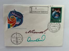Weltraum Sojus T-40 Startbeleg 14.5.81 OU Popow Prunariu(RO)
