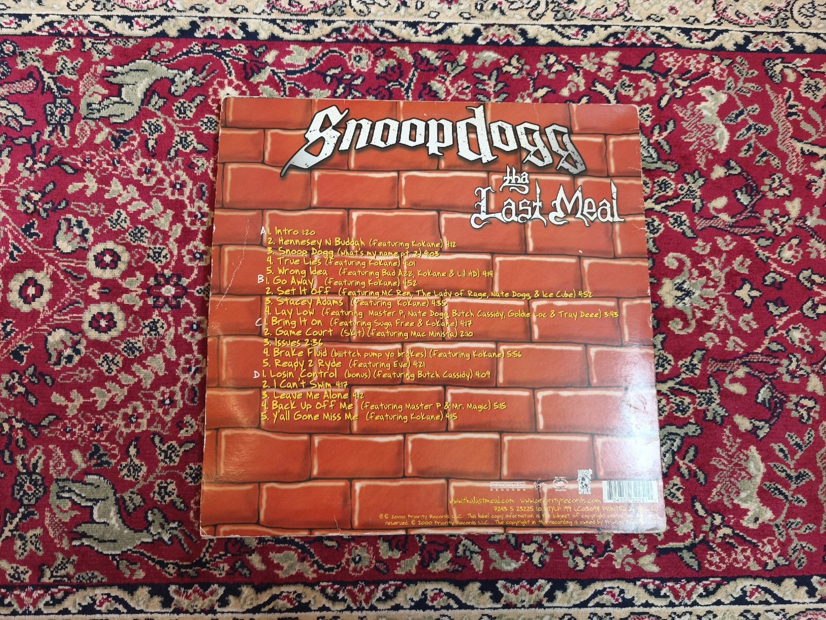 Dischi in vinile: Snoop Dogg - Tha Last Meal – Usato da Kandersteg venduto da digginblackpearlz 1