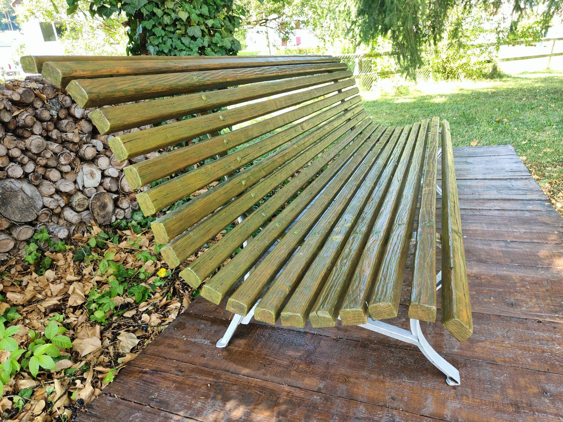 Bancs: Banc ancien en bois et fer forgé – D'occasion à Develier par starcustomer 1