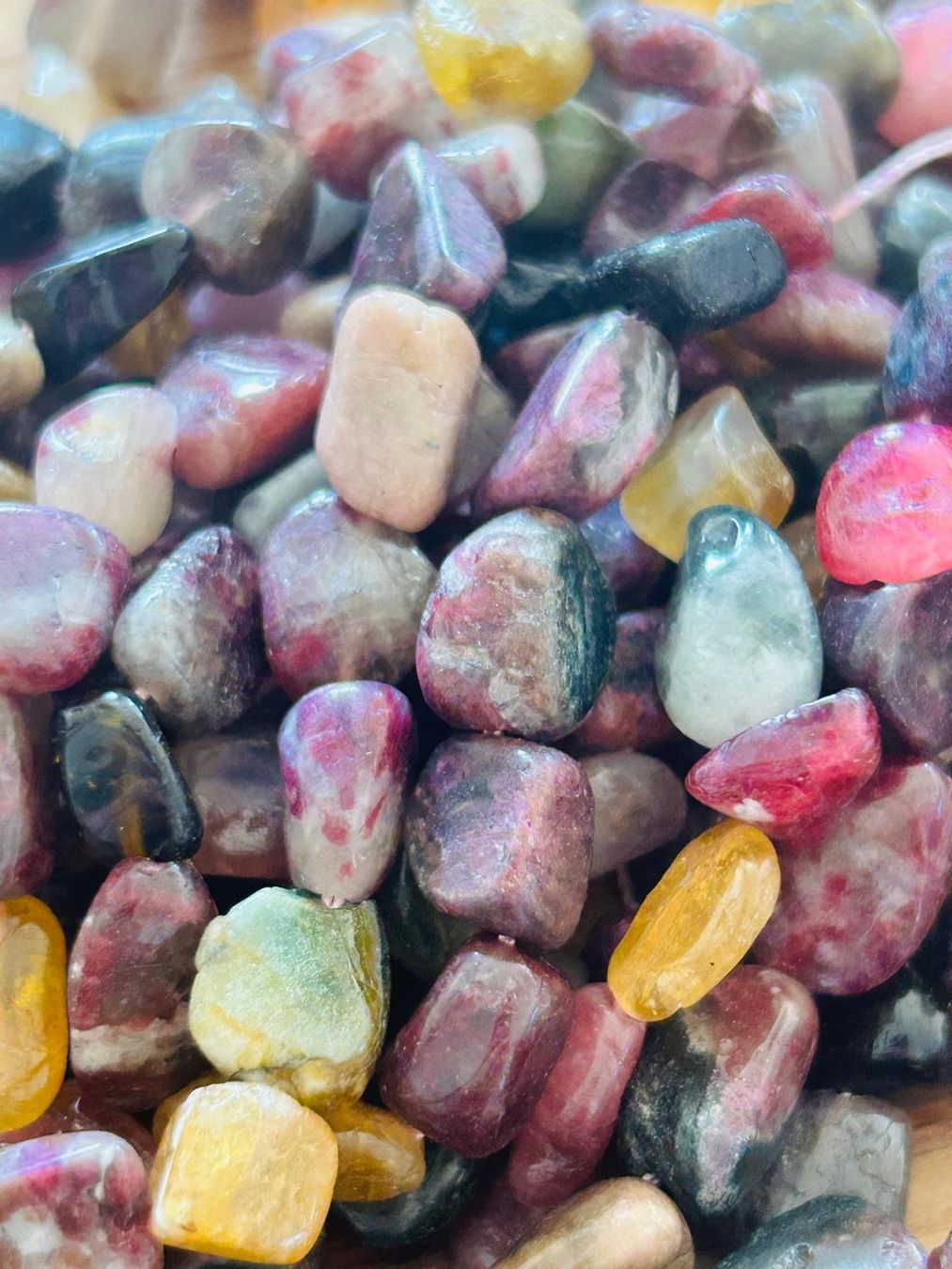 Pietre preziose: Strang echte tourmalin Nuggets / stone 8-10 mm – Nuovo e nell'imballaggio originale da Niederrohrdorf venduto da Ytobi 2