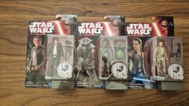 Star Wars Figuren 3er Set in OVP Han Solo, Hassk Thug, Rey