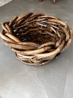Korb Rattangeflecht rund H 22, D circa 45 cm gebraucht
