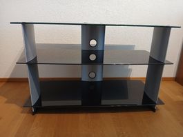 TV Möbel schwarz - Sonorous tempered
