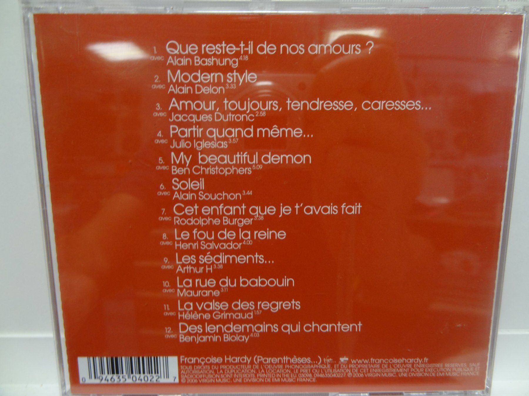 CDs: Francoise Hardy - Parentheses – D'occasion à luzern par musicandart 1