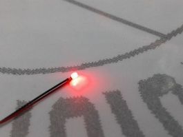 LED SMD 0402 verkabelt, rot