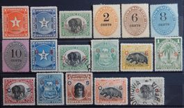 Liberia Dienst. ex. Kat. 1-38 */gest. 1892/1900 & Porto 3-7