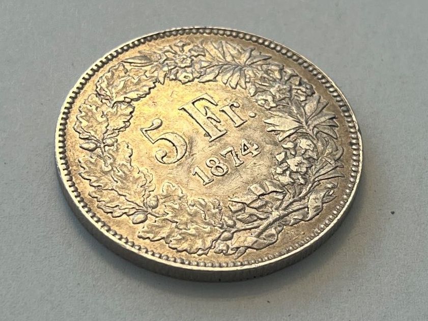Toutes les monnaies: 5 Franken 1874 B. – D'occasion à Tägerwilen par Beata1sager 4
