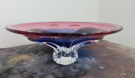 Glasschale im Mid-Century-Design, Josef Hospodka, 60er