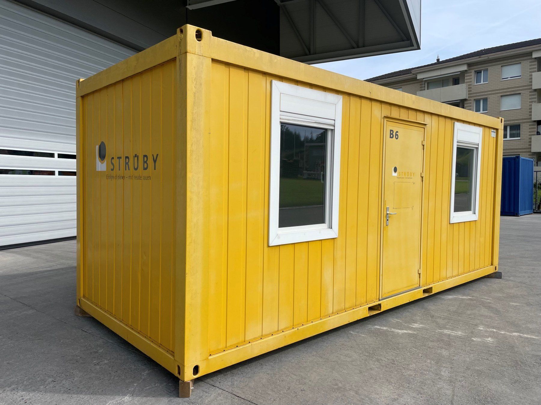 Contenitori edile: Baucontainer, Container, Bürocontainer, Baracke, Baustelle! – Difettoso da Kradolf venduto da BKSAG 3