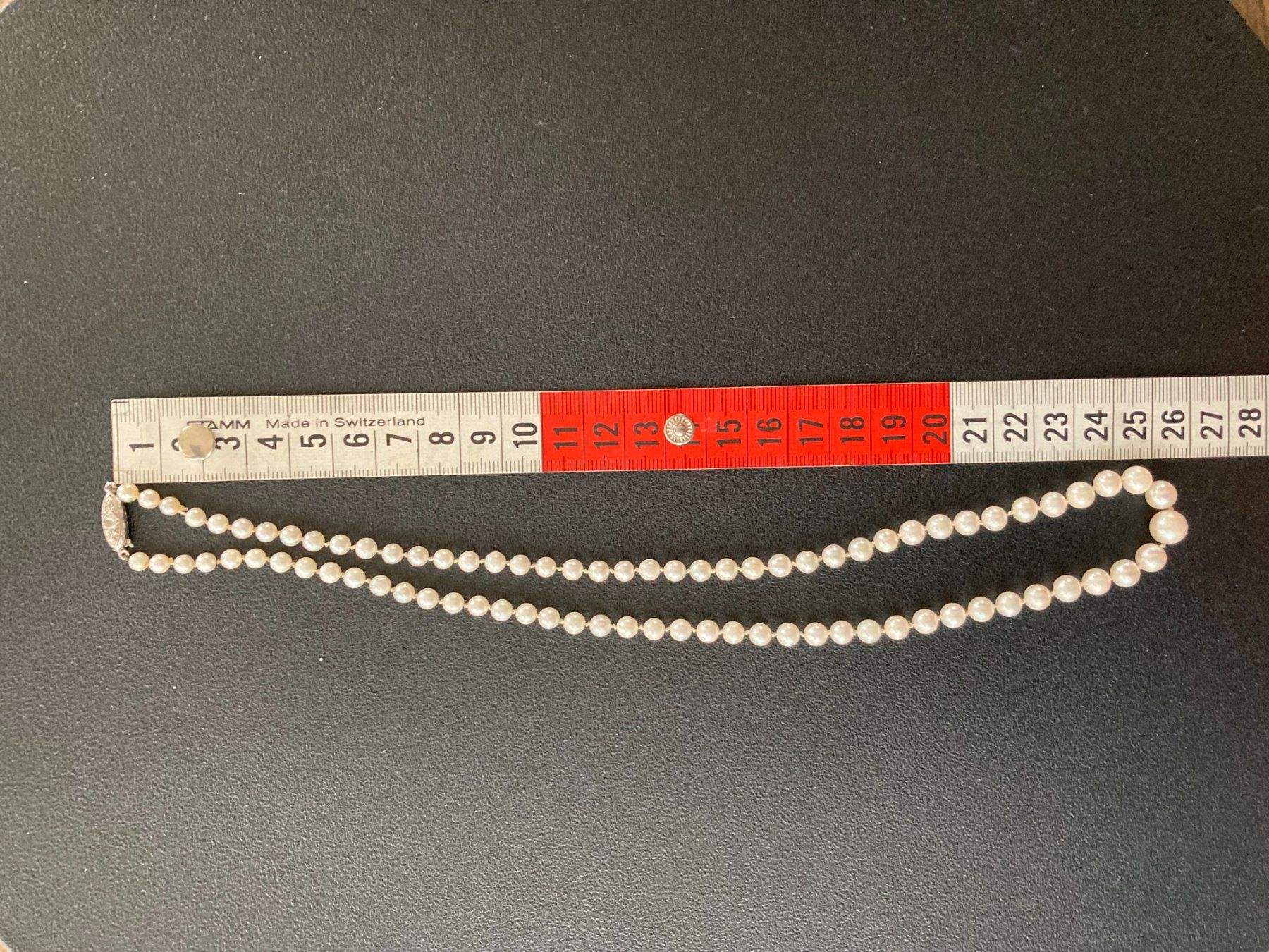 Catenine: Perlenkette  Süsswasserperlen Verschluss Silber 800 – Usato da Subingen venduto da ArtBead 6