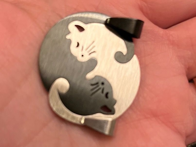 Ciondoli: Partner Amulett/ Anhänger Yin  Yang Katzen – Nuovo (secondo la descrizione) da Gams venduto da Mariawicca 4