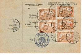 Paketkarte deutsches Reich 1920 nach Kriens LU