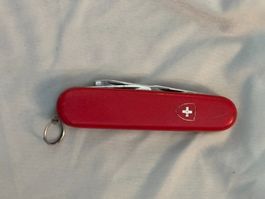Taschenmesser rot mit Schweizer Wappen gebrauchter Zustand