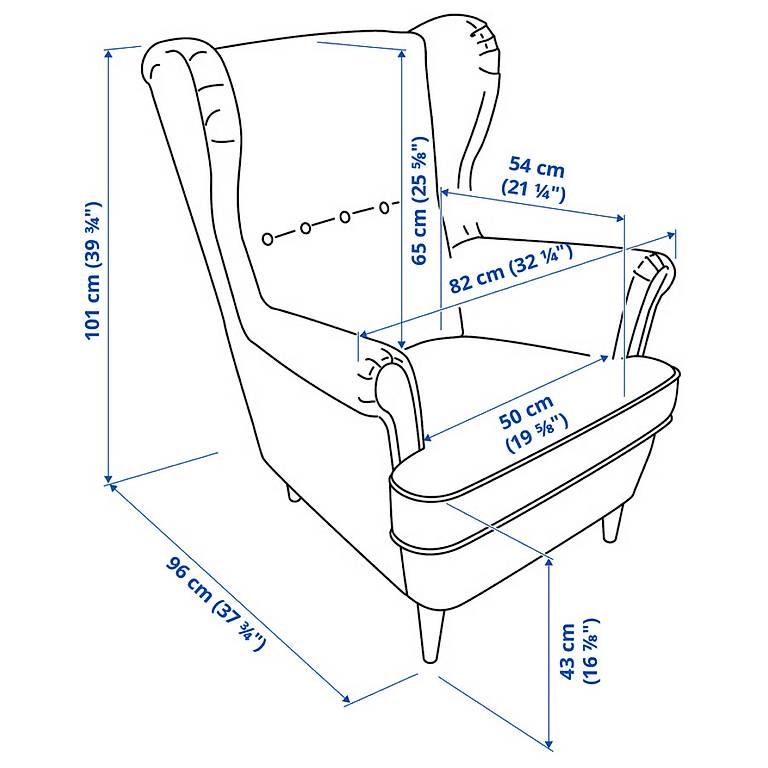 Fauteuils: Strandmon Sessel inkl. Hocker zu Verkaufen – D'occasion à Bern par kat_5c62 1