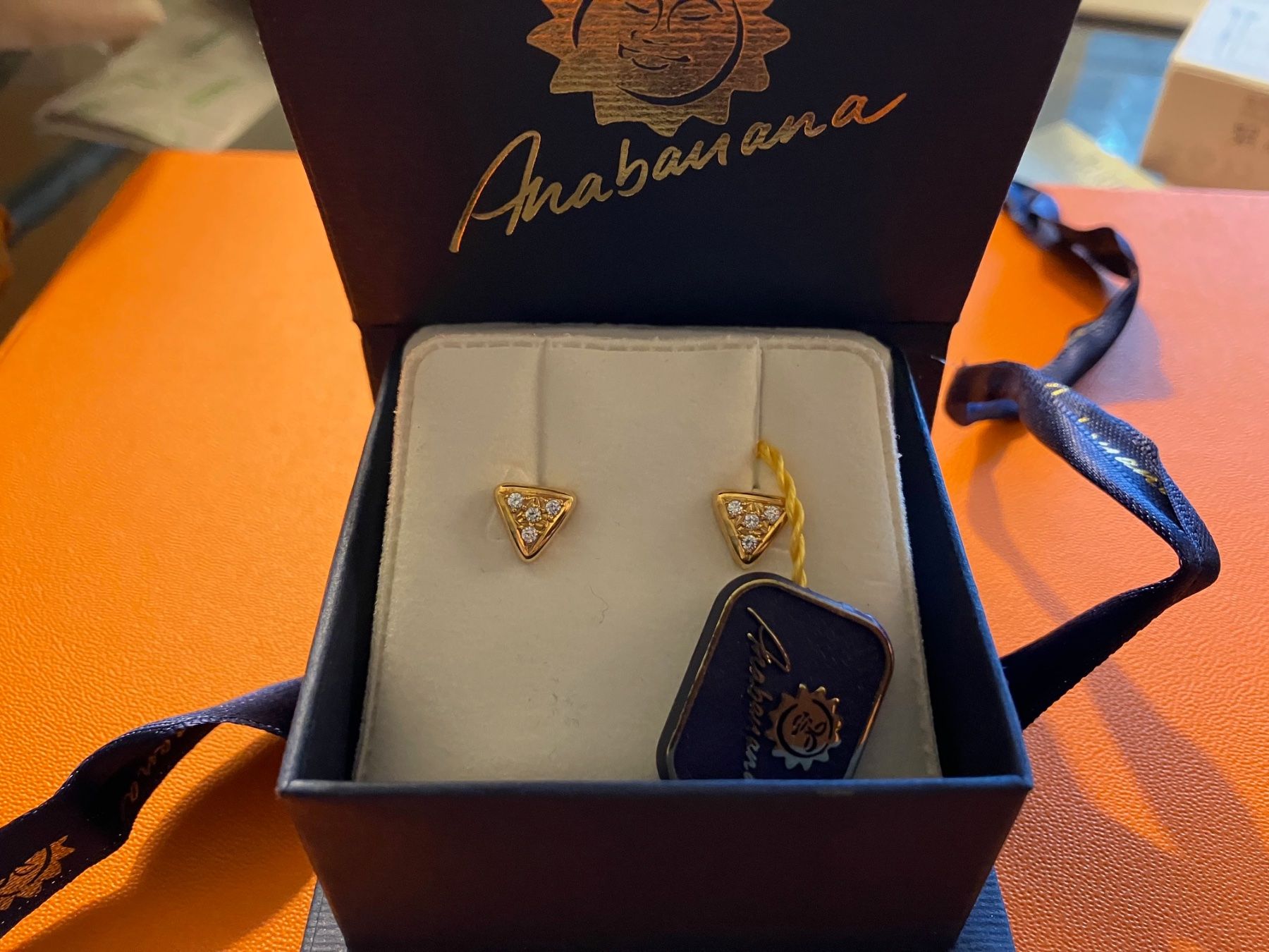 Orecchini pendenti & Orecchini a lobo: Ohrstecker 18K Gold mit Zirkon – Nuovo e nell'imballaggio originale da Triesen venduto da hor_6kx9