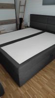 Lit avec rangement gris 180x200 cm bon état